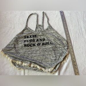 Hollister “Text, Pugs and Rock and Roll” Tank Top​